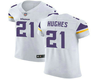 Nike Vikings #21 Mike Hughes White Men's Stitched NFL Vapor Untouchable Elite Jersey