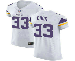 Nike Vikings #33 Dalvin Cook White Men's Stitched NFL Vapor Untouchable Elite Jersey