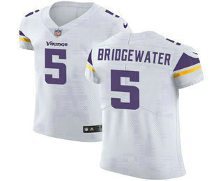 Nike Vikings #5 Teddy Bridgewater White Men's Stitched NFL Vapor Untouchable Elite Jersey