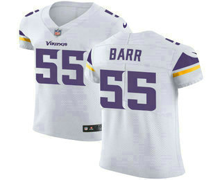 Nike Vikings #55 Anthony Barr White Men's Stitched NFL Vapor Untouchable Elite Jersey