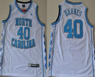 North Carolina Tar Heels #40 Harrison Barnes White Swingman Jersey