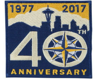 Seattle Mariners 2017 Blue Gold 40th Anniversary Team Logo Patch