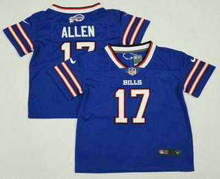 Toddler Buffalo Bills #17 Josh Allen Royal Blue 2022 Vapor Untouchable Stitched NFL Nike Limited Jersey