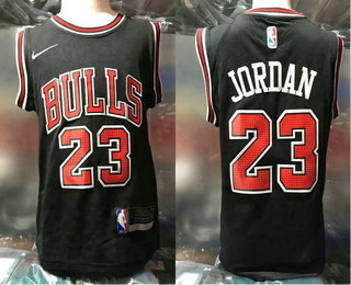 Toddler Chicago Bulls #23 Michael Jordan Black With Bulls 2017-2018 Nike Swingman Stitched NBA Jersey
