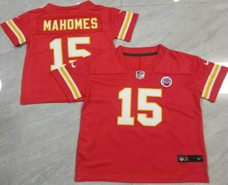 Toddler Kansas City Chiefs #15 Patrick Mahomes Limited Red Vapor Jersey