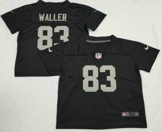 Toddler Las Vegas Raiders #83 Darren Waller Limited Black Vapor Jersey