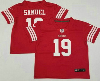 Toddler San Francisco 49ers #19 Deebo Samuel Limited Red Vapor Stitched Jersey