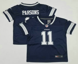 Toddlers Dallas Cowboys #11 Micah Parsons Navy Blue 2021 Vapor Untouchable Stitched Nike Limited Jersey