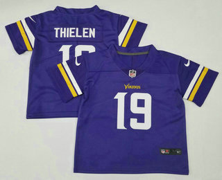 Toddlers Minnesota Vikings #19 Adam Thielen Purple 2020 Color Rush Stitched NFL Nike Limited Jersey
