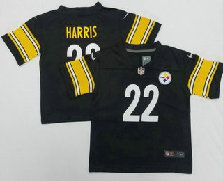 Toddlers Pittsburgh Steelers #22 Najee Harris Black 2022 Vapor Untouchable Stitched NFL Nike Limited Jersey