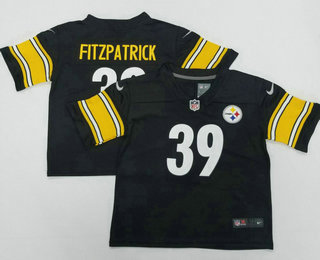 Toddlers Pittsburgh Steelers #39 Minkah Fitzpatrick Black 2022 Vapor Untouchable Stitched NFL Nike Limited Jersey