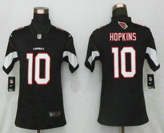 Women's Arizona Cardinals #10 DeAndre Hopkins Black 2020 Vapor Untouchable Stitched NFL Nike Limited Jersey