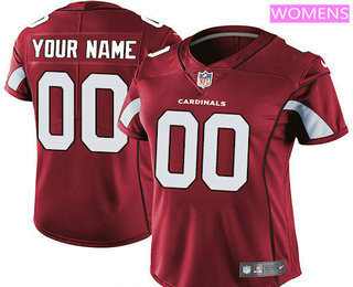 Women's Arizona Cardinals Custom Vapor Untouchable Red Team Color NFL Nike Limited Jersey