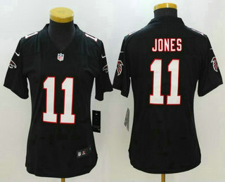 Women's Atlanta Falcons #11 Julio Jones Black 2017 Vapor Untouchable Stitched NFL Nike Limited Jersey