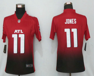 Women's Atlanta Falcons #11 Julio Jones Red 2020 NEW Vapor Untouchable Stitched NFL Nike Limited Jersey