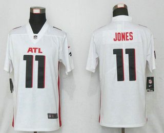 Women's Atlanta Falcons #11 Julio Jones White 2020 NEW Vapor Untouchable Stitched NFL Nike Limited Jersey