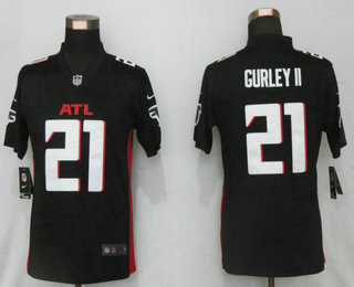 Women's Atlanta Falcons #21 Todd Gurley II Black 2020 NEW Vapor Untouchable Stitched NFL Nike Limited Jersey