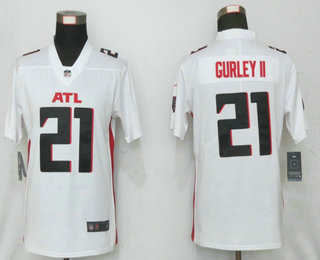 Women's Atlanta Falcons #21 Todd Gurley II White 2020 NEW Vapor Untouchable Stitched NFL Nike Limited Jersey