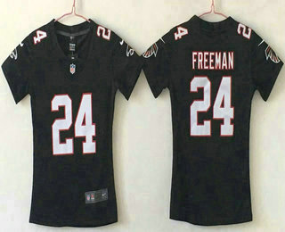 Women's Atlanta Falcons #24 Devonta Freeman Black 2017 Vapor Untouchable Stitched NFL Nike Limited Jersey