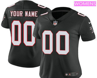 Women's Atlanta Falcons Custom Vapor Untouchable Black Alternate NFL Nike Limited Jersey