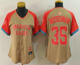 Women's Baltimore Orioles #35 Adley Rutschman Cream 2024 All Star Limited Stitched Jersey