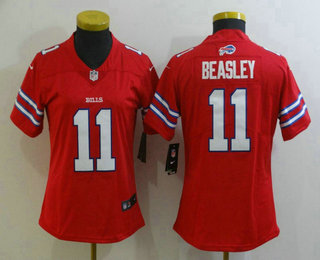 Women's Buffalo Bills #11 Cole Beasley Red 2017 Vapor Untouchable Stitched NFL Nike Limited Jersey