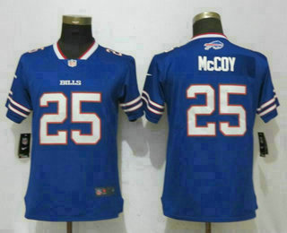 Women's Buffalo Bills #25 LeSean McCoy Royal Blue 2017 Vapor Untouchable Stitched NFL Nike Limited Jersey