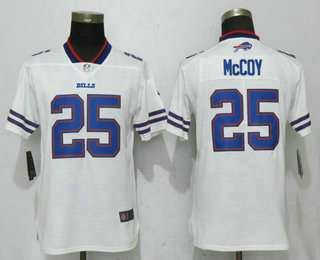 Women's Buffalo Bills #25 LeSean McCoy White 2017 Vapor Untouchable Stitched NFL Nike Limited Jersey