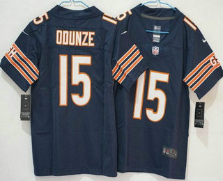 Women's Chicago Bears #15 Rome Odunze Limited Navy Vapor Jersey