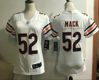 Women's Chicago Bears #52 Khalil Mack White 2018 Vapor Untouchable Stitched NFL Nike Limited Jersey