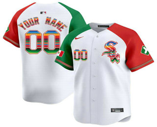 Women's Chicago White Sox Customized White Red Green Mexico Vapor Premier Limited Stitched Baseball Jersey