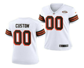 Women's Cleveland Browns ACTIVE PLAYER Custom 1946 Vapor Stitched Football Jersey