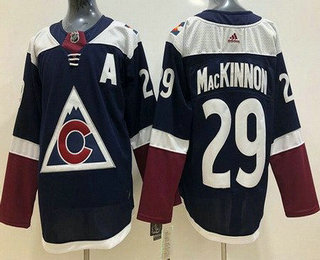 Women's Colorado Avalanche #29 Nathan MacKinnon Navy Alternate Stitched Jersey