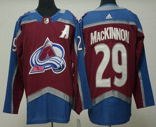 Women's Colorado Avalanche #29 Nathan MacKinnon Red Stitched Jersey