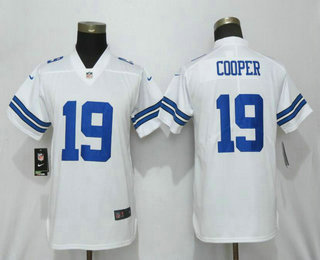 Women's Dallas Cowboys #19 Amari Cooper White 2017 Vapor Untouchable Stitched NFL Nike Limited Jersey