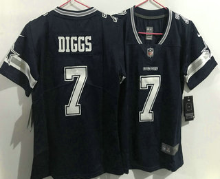 Women's Dallas Cowboys #7 Trevon Diggs Blue 2021 Vapor Untouchable Stitched NFL Nike Limited Jersey