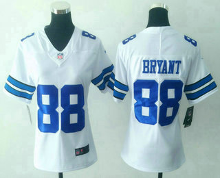 Women's Dallas Cowboys #88 Dez Bryant White 2017 Vapor Untouchable Stitched NFL Nike Limited Jersey