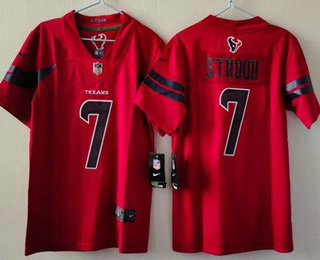 Women's Houston Texans #7 CJ Stroud Limited Red Vapor Jersey