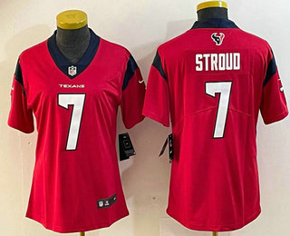 Women's Houston Texans #7 CJ Stroud Red 2022 Vapor Untouchable Stitched Nike Limited Jersey