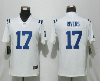 Women's Indianapolis Colts #17 Philip Rivers White 2020 Vapor Untouchable Stitched NFL Nike Limited Jersey