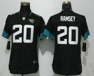 Women's Jacksonville Jaguars #20 Jalen Ramsey Black New 2018 Vapor Untouchable Stitched NFL Nike Limited Jersey