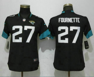 Women's Jacksonville Jaguars #27 Leonard Fournette Black New 2018 Vapor Untouchable Stitched NFL Nike Limited Jersey