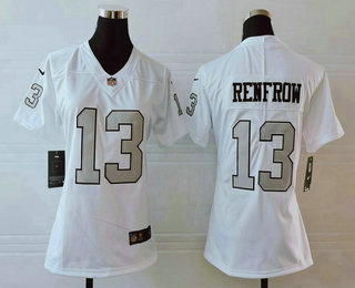 Women's Las Vegas Raiders #13 Hunter Renfrow White 2016 Color Rush Stitched NFL Nike Limited Jersey