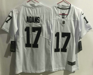 Women's Las Vegas Raiders #17 Davante Adams White 2022 Vapor Untouchable Stitched NFL Nike Limited Jersey