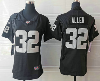 Women's Las Vegas Raiders #32 Marcus Allen Black 2020 Vapor Untouchable Stitched NFL Nike Limited Jersey