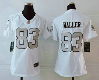 Women's Las Vegas Raiders #83 Darren Waller White 2016 Color Rush Stitched NFL Nike Limited Jersey