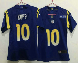 Women's Los Angeles Rams #10 Cooper Kupp Royal Blue 2020 NEW Vapor Untouchable Stitched NFL Nike Limited Jersey