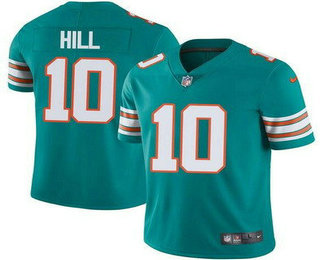 Women's Miami Dolphins #10 Tyreek Hill Limited Aqua Alternate Vapor Jersey