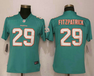 Women's Miami Dolphins #29 Minkah Fitzpatrick Aqua Green Alternate 2018 Vapor Untouchable Stitched NFL Nike Limited Jersey