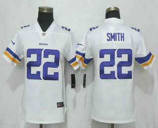 Women's Minnesota Vikings #22 Harrison Smith White 2017 Vapor Untouchable Stitched NFL Nike Limited Jersey